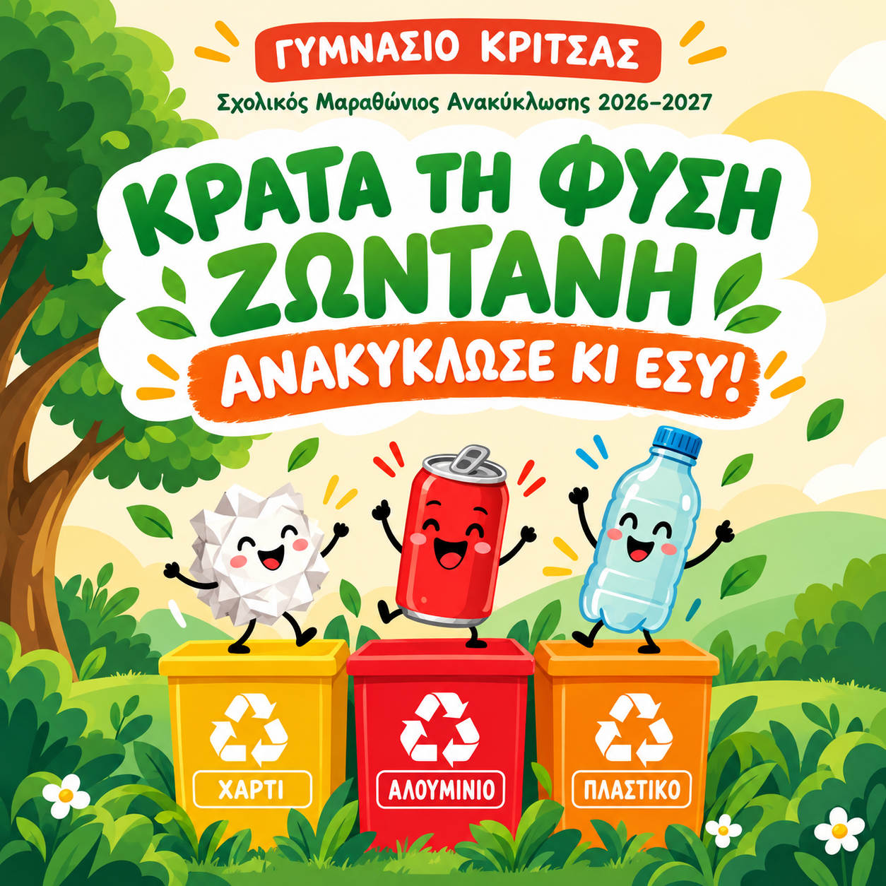 Κράτα τη φύση ζωντανή με ανακύκλωση